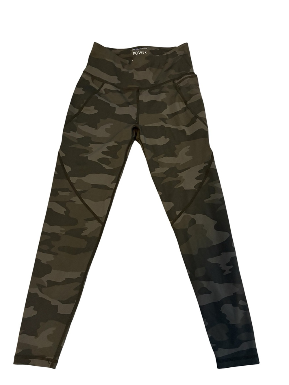 Sweaty Betty Camo Power Leggings - Olive & Dark Green